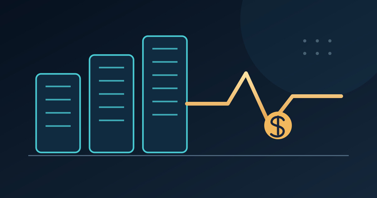 Illustration contrasting large-scale AI infrastructure investment with a measured business case